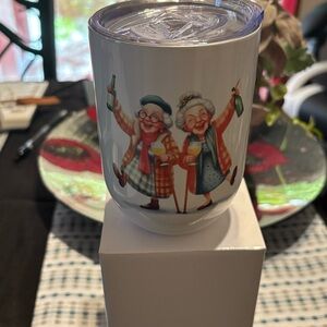 Fun Wine Tumbler with Cheerful Design